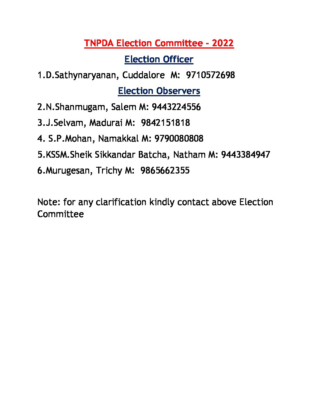 Election Committee