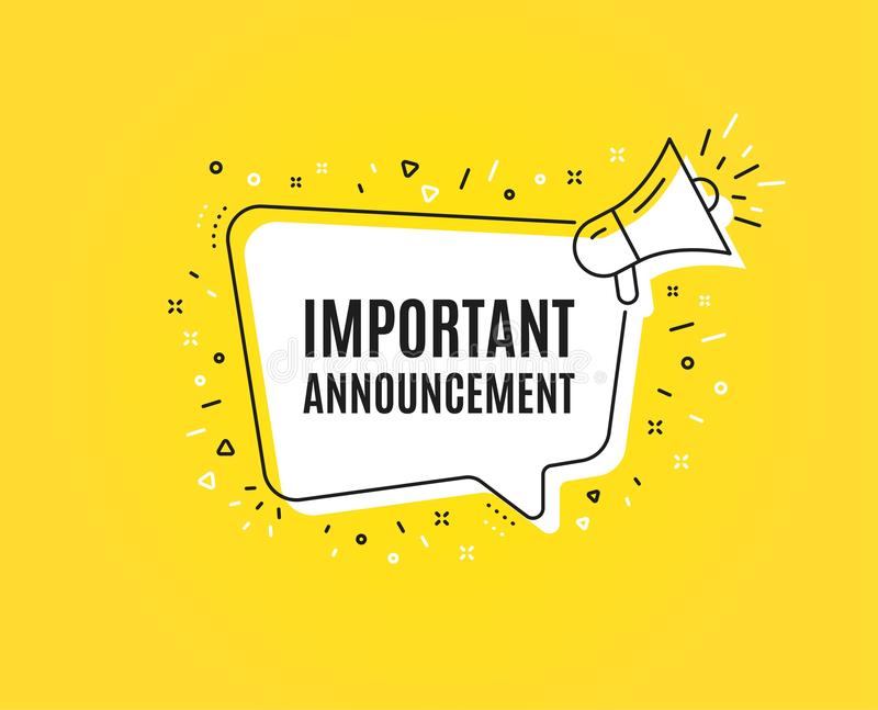 Announcement